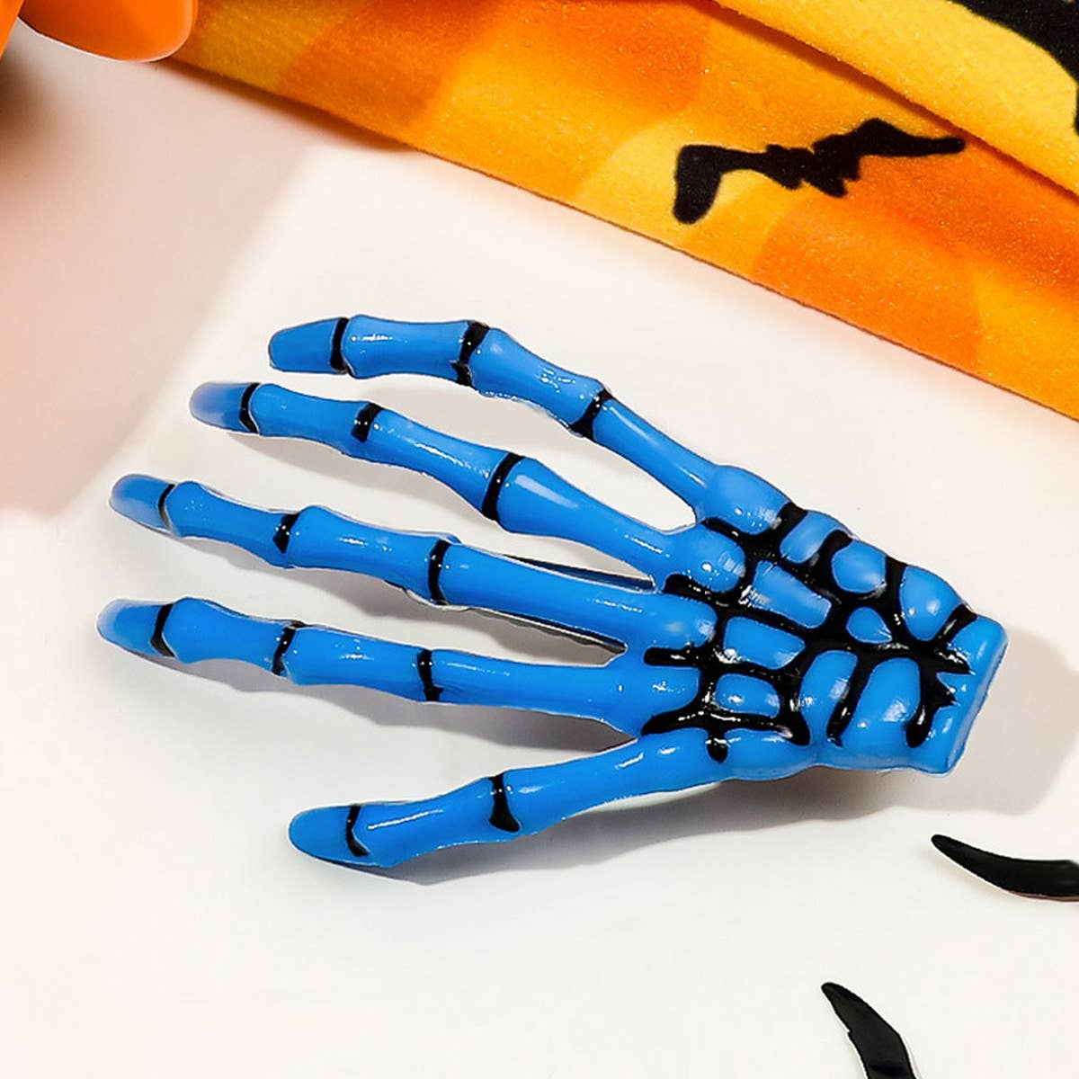 Skeleton Hand Halloween Hair Clip