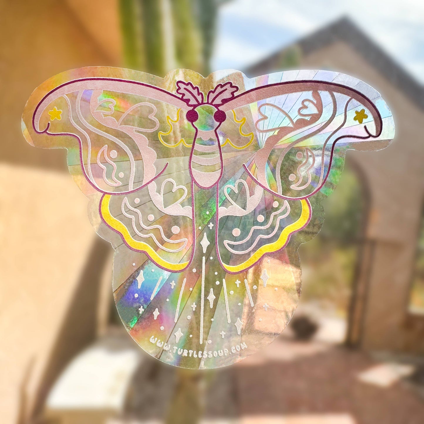 Moth Suncatcher Window Decal