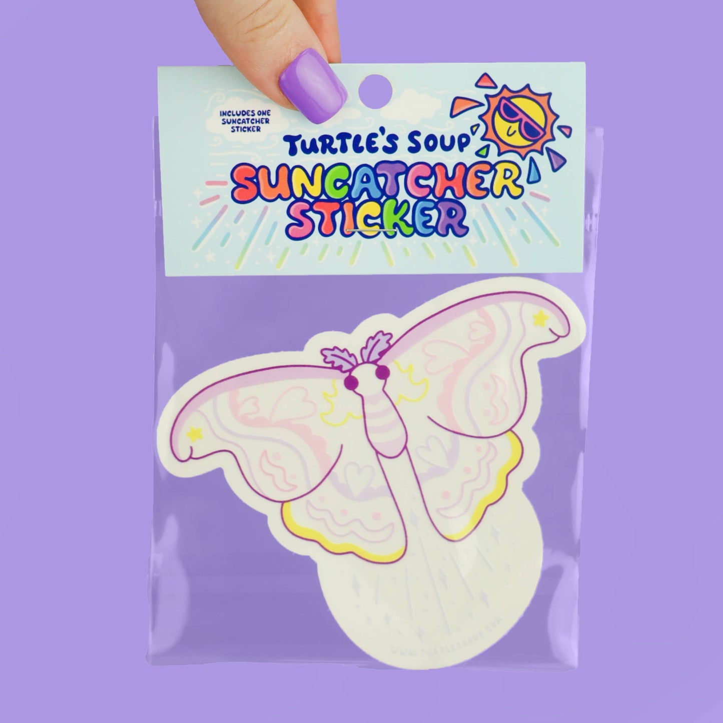 Moth Suncatcher Window Decal