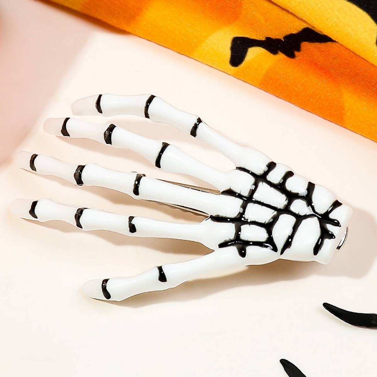 Skeleton Hand Halloween Hair Clip