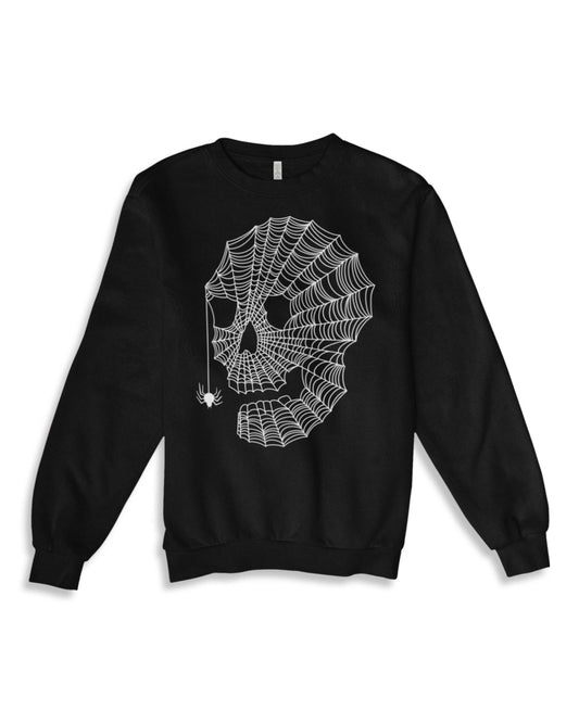 Spiderweb Skull Sweatshirt