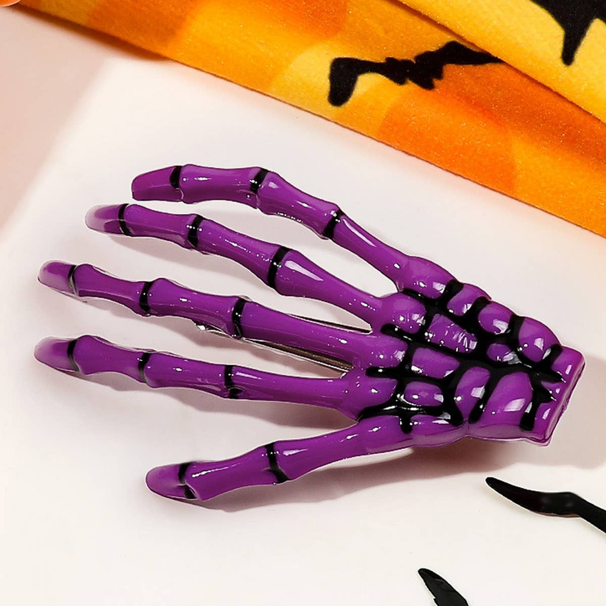 Skeleton Hand Halloween Hair Clip