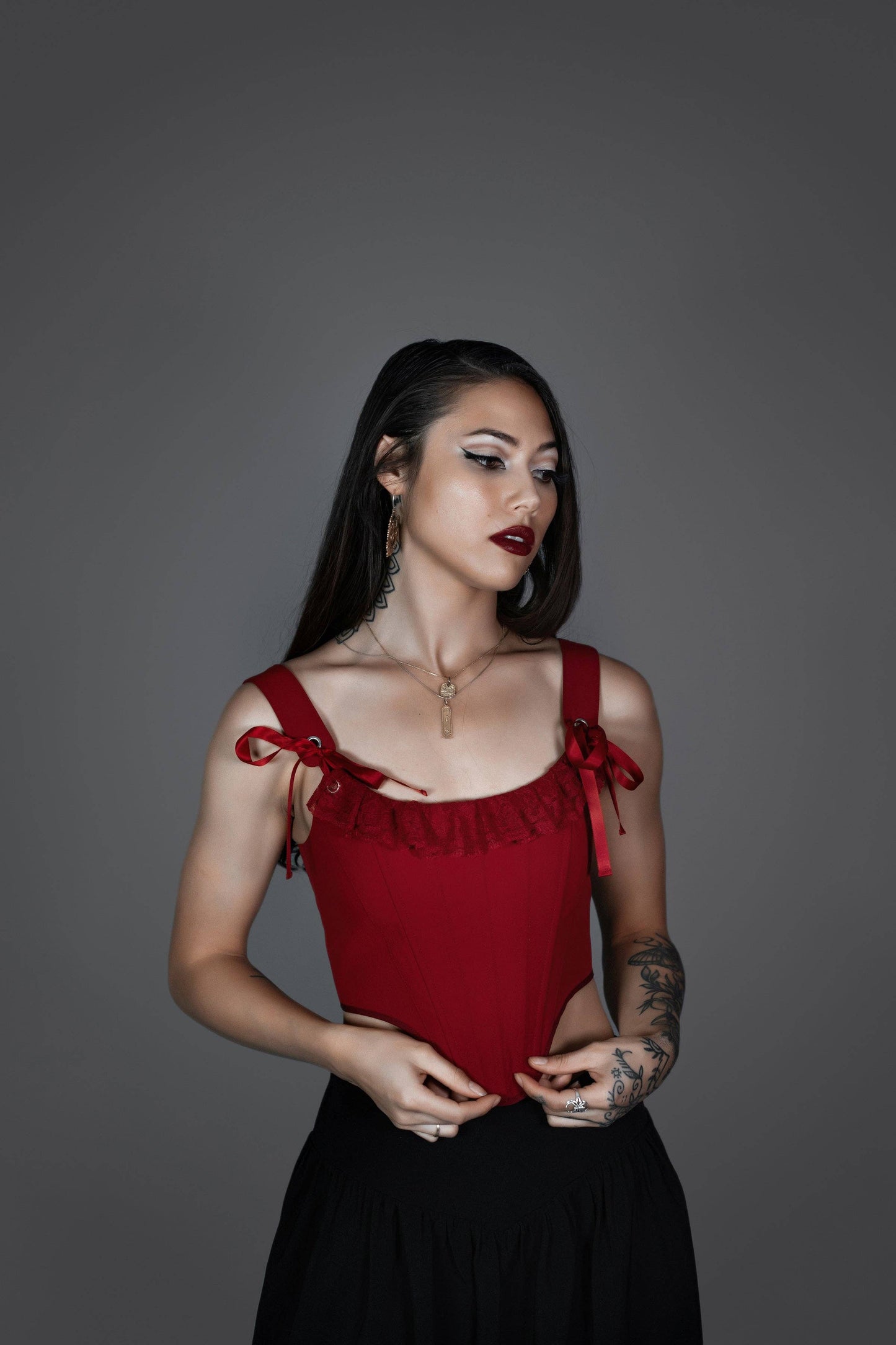 Romantic Goth Draconian Corset Top