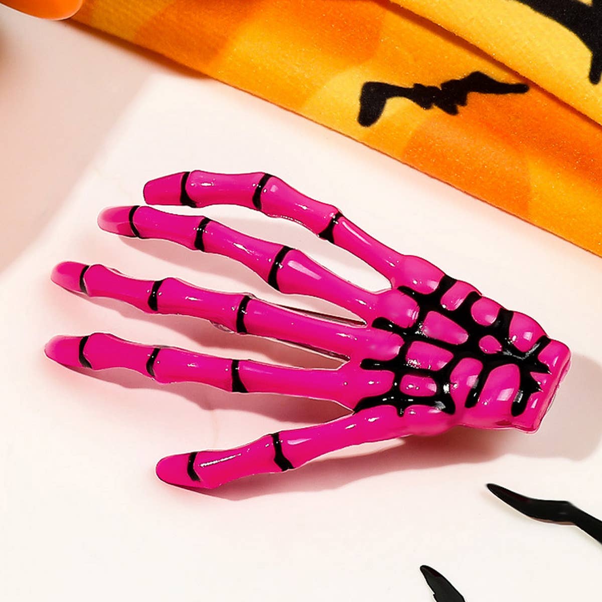 Skeleton Hand Halloween Hair Clip